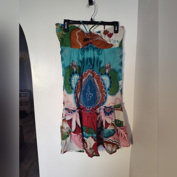 Colorful Bohemian Dress Size S/M #326 - Picture 1 of 2